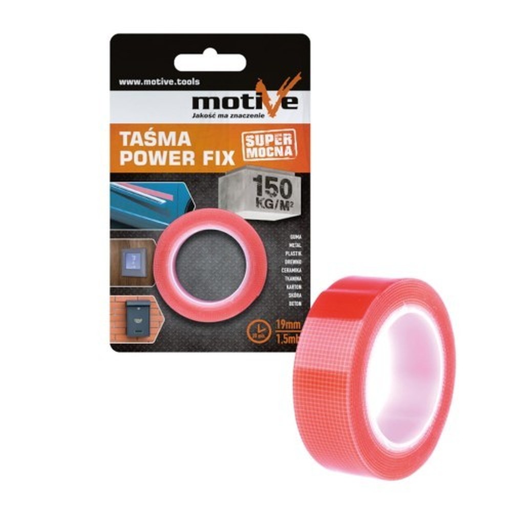 Taśma mocująca Motive Power Fix 19mm x 1,5m - obrazek 2