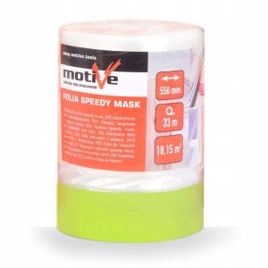 Folia malarska z taśmą Motive Speedy Mask Standard 550mm x 33m