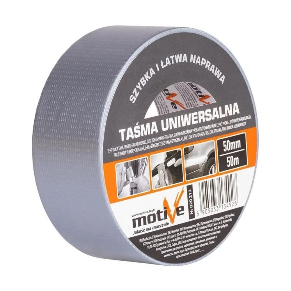 Taśma uniwersalna Motive 50mm x 50m szara