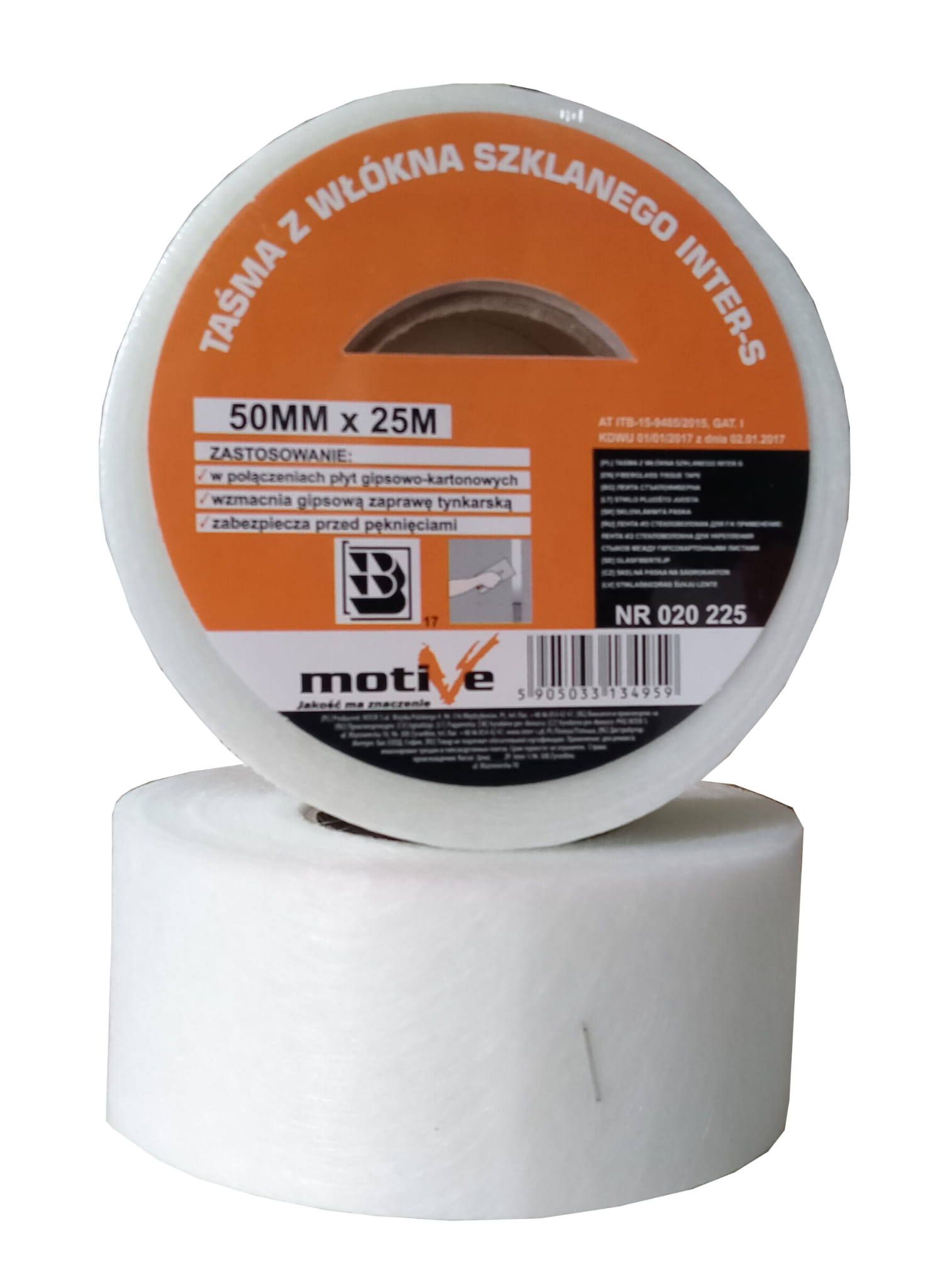 Taśma z włókna szklanego MOTIVE 50mm x 25m do płyt GK - obrazek 3