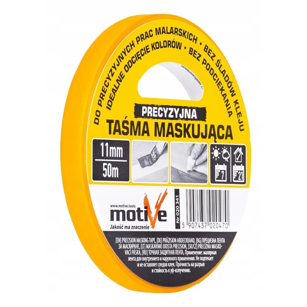 Taśma maskująca precyzyjna Motive 11 mm x 50 m