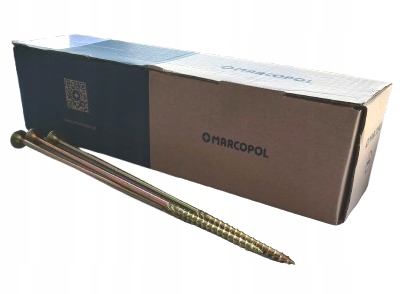 Wkręty ciesielskie talerzowe Torx 8x300mm Marcopol 50szt