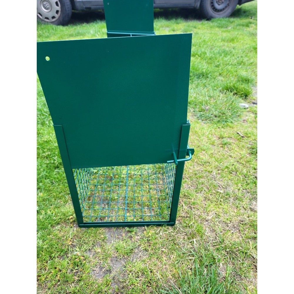 Żywołapka dwuwejściowa na kuny 26x26x102 cm zielona - obrazek 2