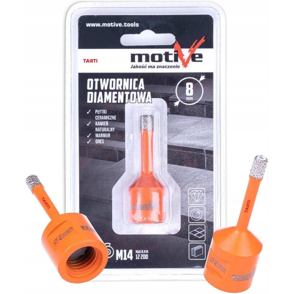Otwornica diamentowa 8 mm M14 Motive
